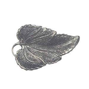 Danecraft sterling leaf brooch vintage jewelry oxidized